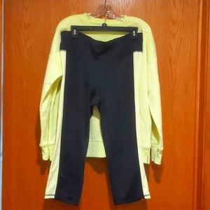 Ideology sweatshirt and yoga pants  large worn once
